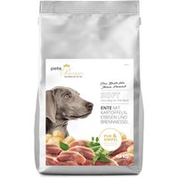 4 x 1,5 kg | pets Premium | Ente mit Kartoffeln, Erbsen und Brennnessel Soft | Trockenfutter | Hund