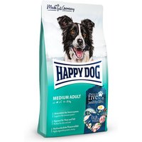 4 x 1 kg | Happy Dog | Medium Adult Fit & Vital | Trockenfutter | Hund