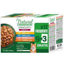 4 x 85 g gratis! 22 x 85 g / 24 x 85 g Natural Trainer Straccetti Adult Streifen in Soße - Mixpaket (24 x 85 g)