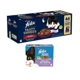 44 x 80 g / 44 x 85 g Felix + 12 x 85 g Mix in Gelee gratis! - 44 x 80 g 