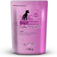 48 x 100 g | dogz finefood | No.10 Lamm Classic | Nassfutter | Hund