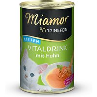 48 x 135 ml | Miamor | Vitaldrink Kitten mit Huhn Trinkfein | Nassfutter | Katze