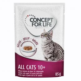 48 x 85 g Concept for Life - 10 € Rabatt! -  All Cats 10+ in Gelee              