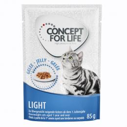 48 x 85 g Concept for Life - 10 € Rabatt! -  Light Cats in Gelee         