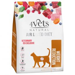 4Vets Natural Feline Weight Reduction - Sparpaket: 2 x 1 kg