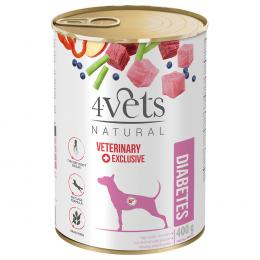 Angebot für 4Vets Natural Hund Diabetes 400 g - 6 x 400 g - Kategorie Hund / Hundefutter nass / 4vets / -.  Lieferzeit: 1-2 Tage -  jetzt kaufen.