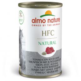 5 + 1 gratis! 6 x 140 g Almo Nature HFC Natural - Thunfisch mit Jungsardellen