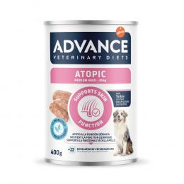 5 + 1 gratis! 6 x 400 g Advance Veterinary Diets - Atopic: Medium/Maxi
