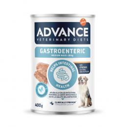 5 + 1 gratis! 6 x 400 g Advance Veterinary Diets - Gastroenteric: Medium/Maxi