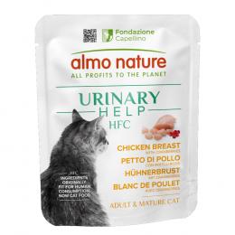5 + 1 gratis! 6 x 50 g Almo Nature HFC Urinary Help - Hühnerbrust mit Cranberrys