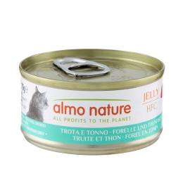 5 + 1 gratis! 6 x 70 g Almo Nature HFC - Forelle & Thunfisch in Gelee