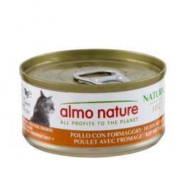5 + 1 gratis! 6 x 70 g Almo Nature HFC - Natural Huhn mit Käse