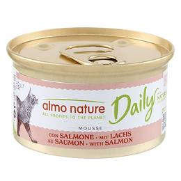 5 + 1 gratis! 6 x 85 g Almo Nature Daily Menu in Mousse - mit Lachs