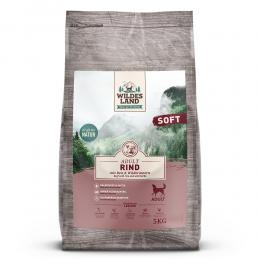 5 kg | Wildes Land | Rind mit Reis und Wildkräutern Soft Adult | Trockenfutter | Hund