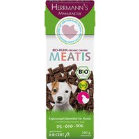 5 x 100 g | Herrmanns | Bio-Huhn Meatis | Snack | Hund