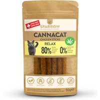 50 g | Sparrow | CannaCat Chicken Sticks  | Snack | Katze
