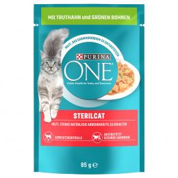 52 x 85 g Purina One zum Sonderpreis! - SterilCat: Truthahn & grüne Bohnen