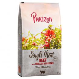 6,5 kg Purizon Katzenfutter zum Sonderpreis! - Single Meat Rind mit Hibiskusblüten