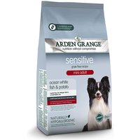 6 kg | Arden Grange | Mini Adult mit frischem ozeanischem Weißfisch & Kartoffel getreidefrei Sensitive | Trockenfutter | Hund