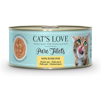 6 x 100 g | Cats Love | Huhn Pur Filet | Nassfutter | Katze