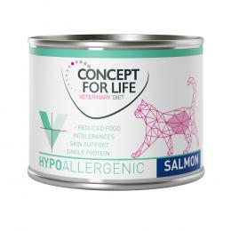 6 x 185 g / 200 g Concept for Life Veterinary Diet zum Sonderpreis! - Hypoallergenic Lachs (6 x 185 g)