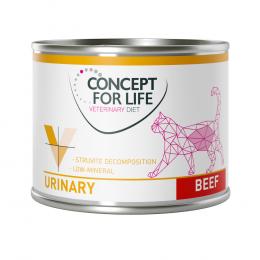 6 x 185 g / 200 g Concept for Life Veterinary Diet zum Sonderpreis! - Urinary Rind (6 x 200 g)