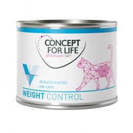 6 x 185 g / 200 g Concept for Life Veterinary Diet zum Sonderpreis! - Weight Control (6 x 200 g)