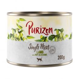 6 x 200 g / 400 g Purizon Adult zum Probierpreis - Purizon Single Meat Lamm mit Hopfenblüten (6 x 200 g)