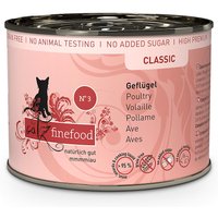 6 x 200 g | catz finefood | No.3 Geflügel Classic | Nassfutter | Katze