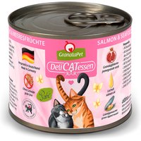 6 x 200 g | GranataPet | Lachs & Meeresfrüchte DeliCatessen | Nassfutter | Katze