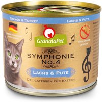 6 x 200 g | GranataPet | No. 4 Lachs & Pute Symphonie | Nassfutter | Katze