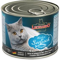 6 x 200 g | Leonardo | Reich an Seefisch Quality Selection | Nassfutter | Katze