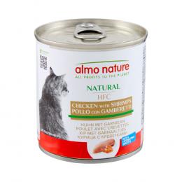 6 x 280 g Almo Nature HFC Natural zum Sonderpreis! - Huhn mit Garnelen