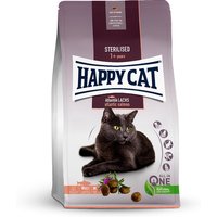 6 x 300 g | Happy Cat | Adult Atlantik Lachs Sterilised | Trockenfutter | Katze