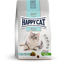 6 x 300 g | Happy Cat | Haut & Fell Sensitive | Trockenfutter | Katze