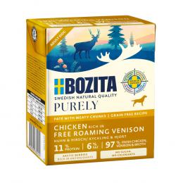 6 x 370 g Bozita Purely Paté zum Sonderpreis! - mit Hirsch