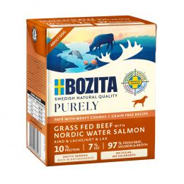 6 x 370 g Bozita Purely Paté zum Sonderpreis! - mit Lachs