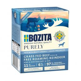 6 x 370 g Bozita Purely Paté zum Sonderpreis! - mit Rentier