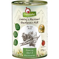 6 x 375 g | GranataPet | Gartenmix PUR Liebling's Mahlzeit | Ergänzung | Hund