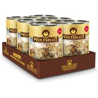 6 x 395 g | Wolfsblut | Wild Duck & Turkey - Truthahn & Ente Puppy | Nassfutter | Hund