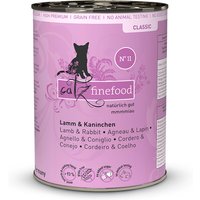 6 x 400 g | catz finefood | No.11 Lamm & Kaninchen Classic | Nassfutter | Katze