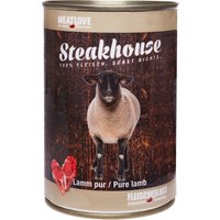 6 x 400 g | Fleischeslust | Lamm Pur Steakhouse | Nassfutter | Hund