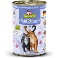 6 x 400 g | GranataPet | Thunfisch & Ente DeliCatessen | Nassfutter | Katze