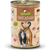 6 x 400 g | GranataPet | Truthahn & Fasan DeliCatessen | Nassfutter | Katze