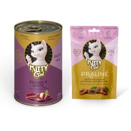 6 x 400 g KITTY Cat Adult Pate + 50 g Praliné Snack Huhn & Leber gratis! - Fasan & Ente