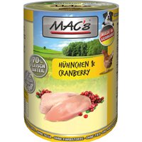 6 x 400 g | MACs | Hühnchen & Cranberry Dog | Nassfutter | Hund