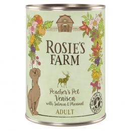 6 x 400 g Rosie's Farm zum Sonderpreis! - Adult: Wild & Fasan mit Lachs