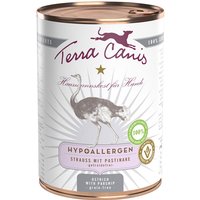 6 x 400 g | Terra Canis | Strauss mit Pastinake Hypoallergen | Nassfutter | Hund