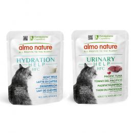 6 x 50 g Almo Nature HFC Hydration Help + 6 x 50 g Urinary Help zum Sonderpreis! - Ziegenmilch + Pazifikthunfisch mit Cranberrys