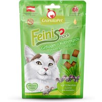6 x 50 g | GranataPet | Geflügel und Katzengras Feinisnack | Snack | Katze